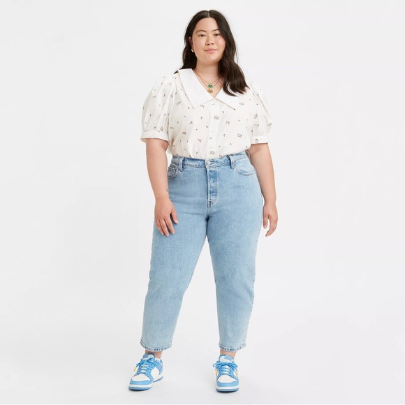 Plus Size Levi’s 501 Original Cropped Jeans - Picture 1 of 7